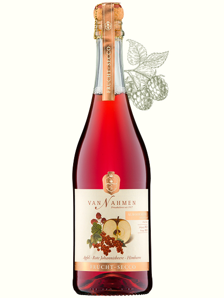 Frucht-Secco Apfel-Rote Johannisbeere-Himbeere Frucht-Secco Apfel-Rote Johannisbeere-Himbeere