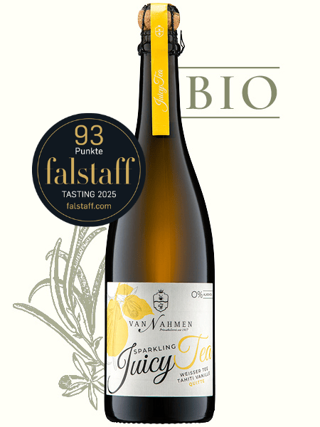 Sparkling Juicy Tea Weißer Tee-Tahiti Vanille-Quitte Bio
